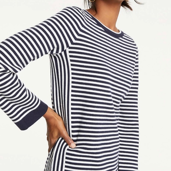 Ann Taylor Mixed Stripe Sweater - Picture 2 of 5